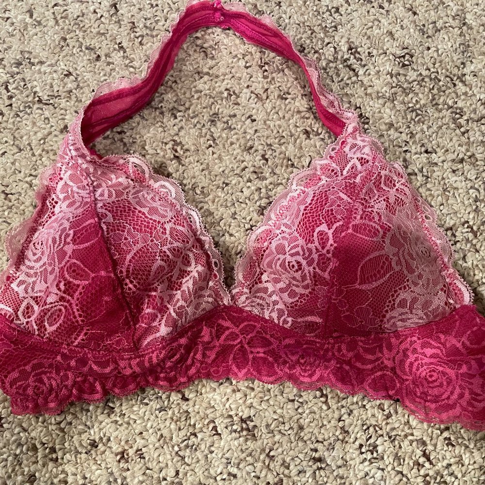Free Press Halter Bra Pink Small